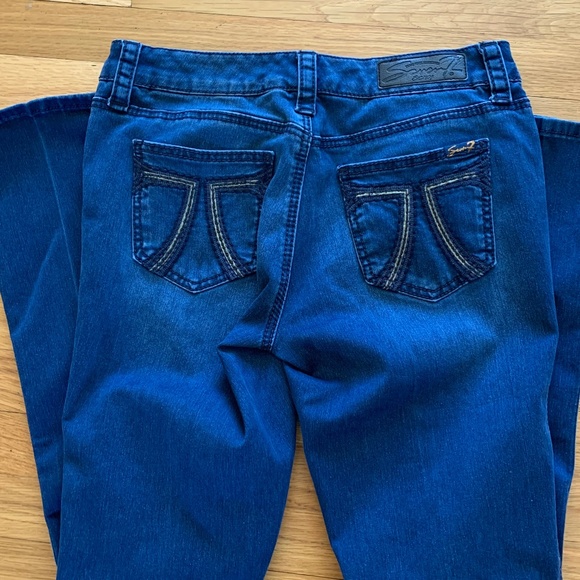 Seven7 Bootcut Jeans Rocker Slim Size 8 - Picture 3 of 4